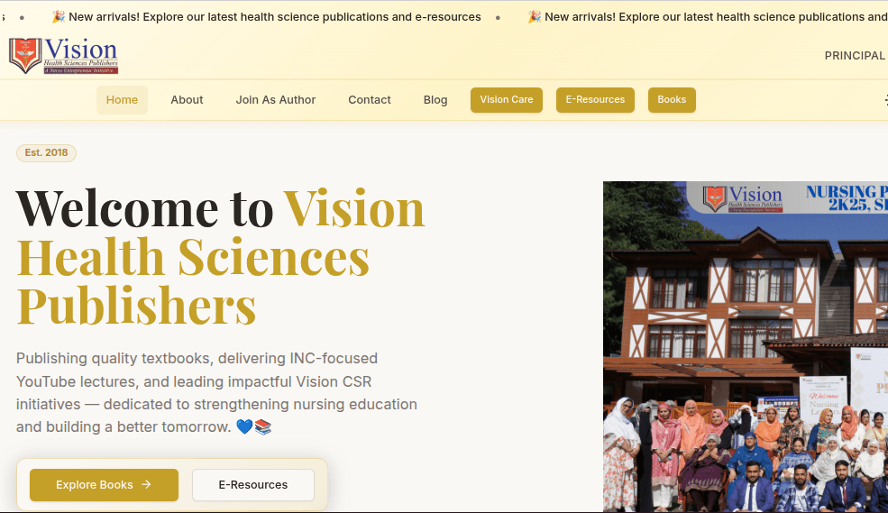 Vision Health Book Publishers